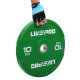 Бамперні диски гумові Bumper Plates LiveUp LP8332-10 ø50.5мм 10кг зелений