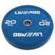Бамперні диски гумові Bumper Plates LiveUp LP8332-20 ø50.5мм 20кг синій