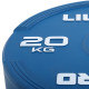 Бамперні диски гумові Bumper Plates LiveUp LP8332-20 ø50.5мм 20кг синій