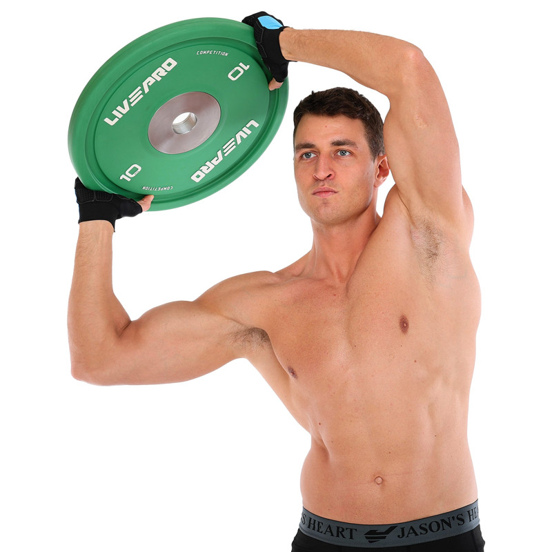 Бамперні диски гумові Bumper Plates LiveUp LP8335-10 ø50.5мм 10кг зелений