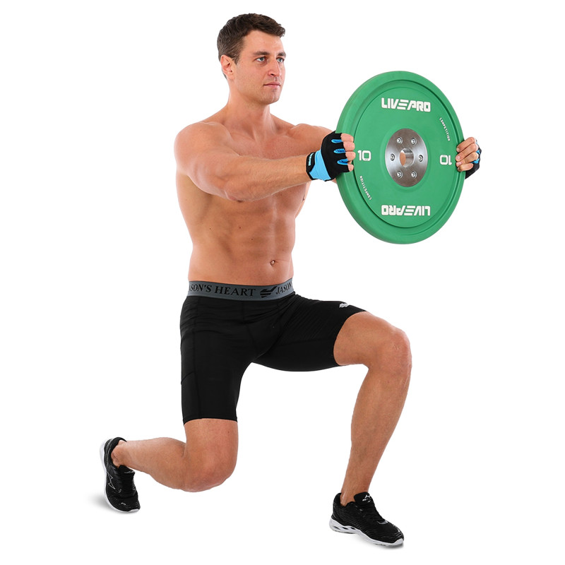 Бамперні диски гумові Bumper Plates LiveUp LP8335-10 ø50.5мм 10кг зелений