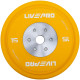 Бамперні диски гумові Bumper Plates LiveUp LP8335-15 ø50.5мм 15кг жовтий