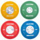 Бамперні диски гумові Bumper Plates LiveUp LP8335-15 ø50.5мм 15кг жовтий