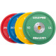Бамперні диски гумові Bumper Plates LiveUp LP8335-15 ø50.5мм 15кг жовтий