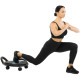 Платформа для преса з подушкою для ніг Abdominal wheel LiveUp LP8346 розмір 60х52,5х22см чорний