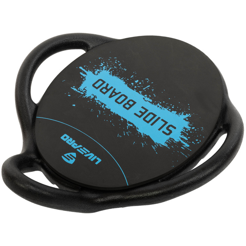 Платформа для преса з подушкою для ніг Abdominal wheel LiveUp LP8346 розмір 60х52,5х22см чорний