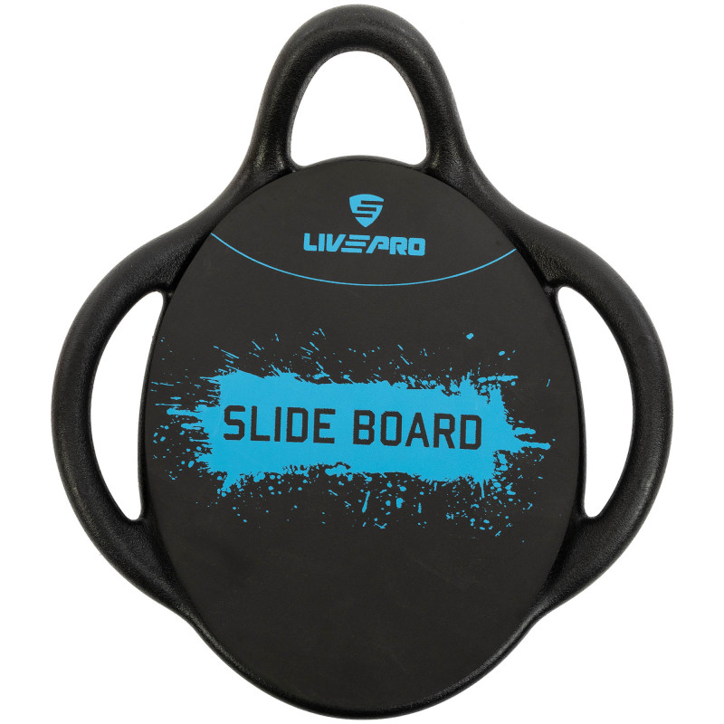 Платформа для преса з подушкою для ніг Abdominal wheel LiveUp LP8346 розмір 60х52,5х22см чорний