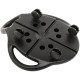 Платформа для преса з подушкою для ніг Abdominal wheel LiveUp LP8346 розмір 60х52,5х22см чорний