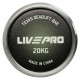 Гриф прямий для станової тяги хромований Олімпійський Texas Deadlift Bar LiveUp LP8371 довжина 2,3 м гриф ø50мм хром-чорний