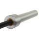 Гриф прямий для станової тяги хромований Олімпійський Texas Deadlift Bar LiveUp LP8371 довжина 2,3 м гриф ø50мм хром-чорний