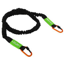 Еспандер трубчастий із карабіном у захисному рукаві RESISTANCE TUBE LiveUp LP8401-M ​​навантаження середнє