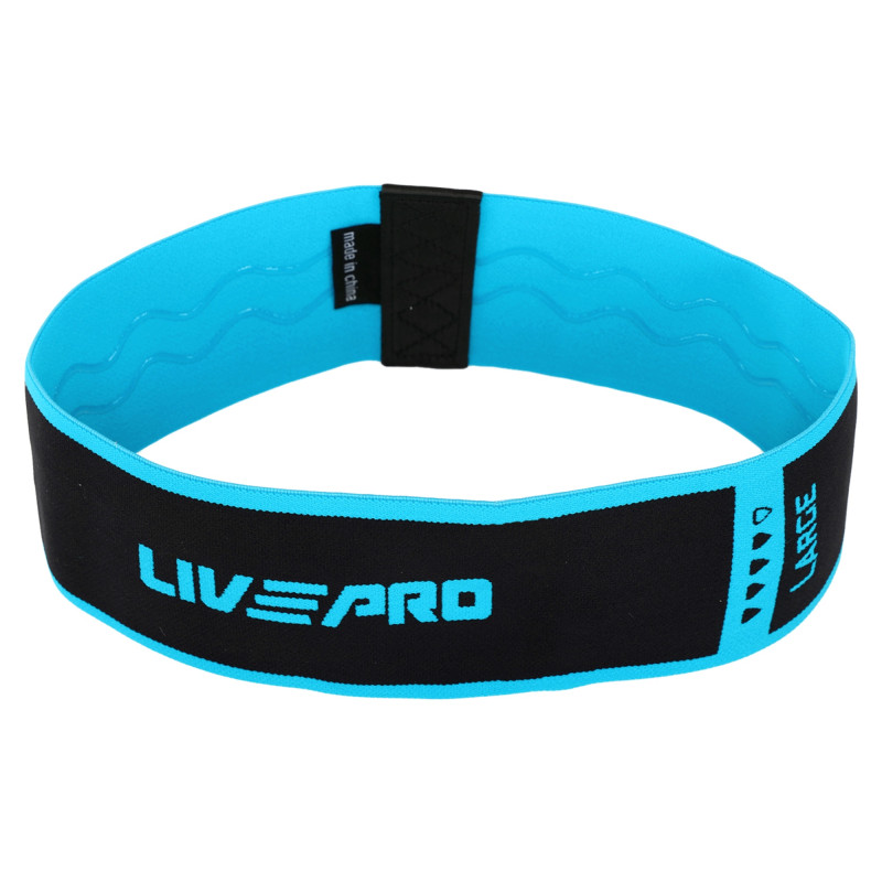 Гумка тканинна для вправ стрічка опору LOOP BANDS LiveUp LP8414-M чорний