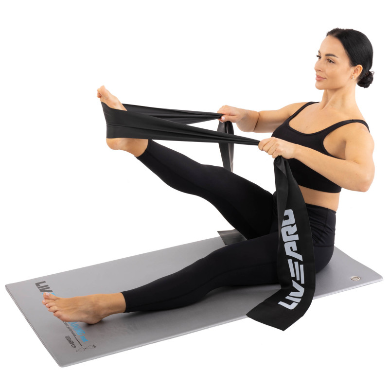 Стрічка еластична для фітнесу та йоги LiveUp LP8415-XL кольори в асортименті