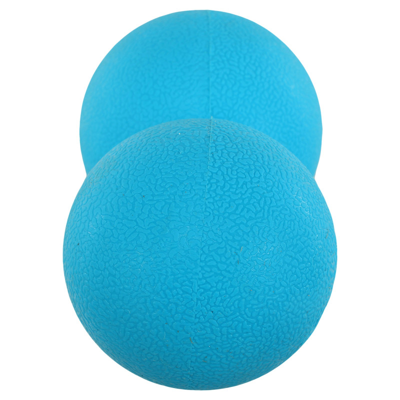 М'яч масажний подвійний для МФР та самомасажу Duoball LiveUp LP8502 ø14см синій