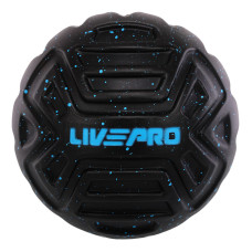 М'яч масажний для МФР LivePRO Target massage ball LP8508 ø12,5см чорний