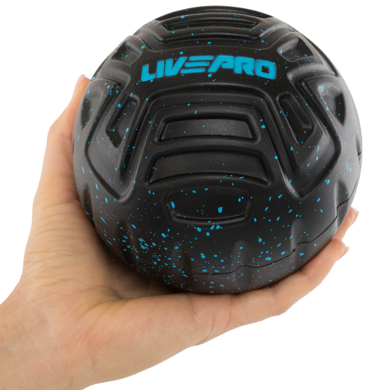 М'яч масажний для МФР LivePRO Target massage ball LP8508 ø12,5см чорний