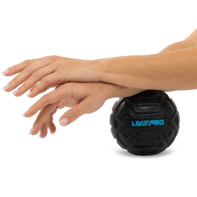 М'яч масажний для МФР LivePRO Target massage ball LP8508 ø12,5см чорний