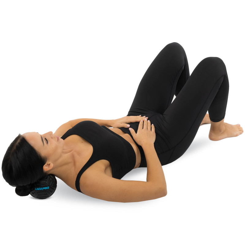 М'яч масажний для МФР LivePRO Target massage ball LP8508 ø12,5см чорний