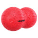 М'яч масажний подвійний для МФР та самомасажу Duoball LivePRO Peanut massage ball LP8509 ø19,4см червоний