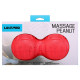 М'яч масажний подвійний для МФР та самомасажу Duoball LivePRO Peanut massage ball LP8509 ø19,4см червоний