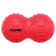 М'яч масажний подвійний для МФР та самомасажу Duoball LivePRO Peanut massage ball LP8509 ø19,4см червоний