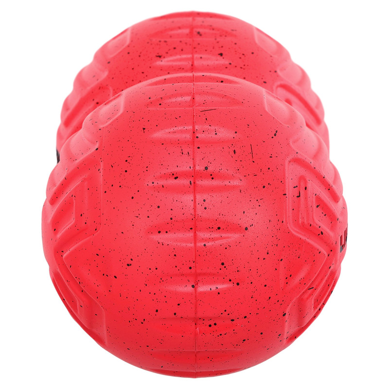 М'яч масажний подвійний для МФР та самомасажу Duoball LivePRO Peanut massage ball LP8509 ø19,4см червоний