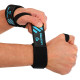 Бинти кистьові для жиму LIFTING WRIST WRAPS LiveUp LP8702 2шт чорний-синій
