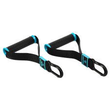 Ручки з карабінами для еспандерів резинок та тренажерів FIT HOOK HANDLES LiveUp LP8706 2шт чорний