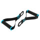 Ручки з карабінами для еспандерів резинок та тренажерів FIT HOOK HANDLES LiveUp LP8706 2шт чорний