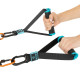 Ручки з карабінами для еспандерів резинок та тренажерів FIT HOOK HANDLES LiveUp LP8706 2шт чорний