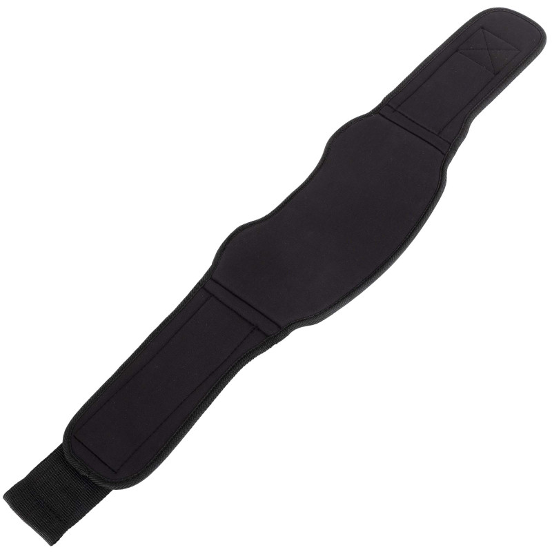Пояс атлетичний текстильний LiveUp LP8717 спинка-18см, чорний