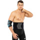 Пояс для тренажерного залу та схуднення SWEAT WAIST TRIMMER LiveUp LP8718 розмір 125x19,5x0,5см чорний-сірий