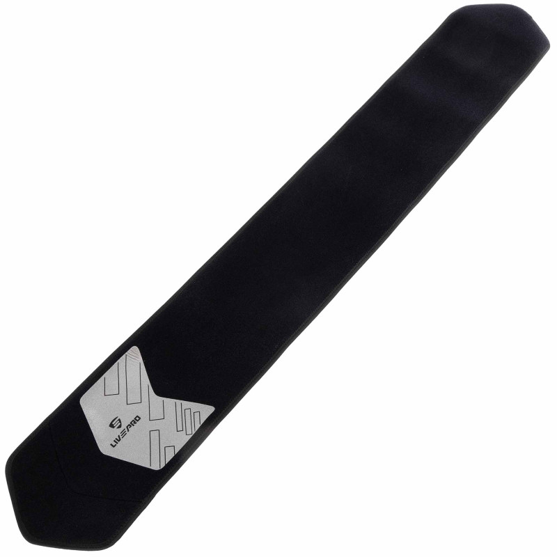 Пояс для тренажерного залу та схуднення SWEAT WAIST TRIMMER LiveUp LP8718 розмір 125x19,5x0,5см чорний-сірий