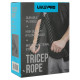 Канат гнучка тяга для трицепса із подвійним хватом LiveUp LP8720 довжина 70см чорний