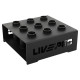 Стійка вертикальна для Олімпійських грифів на 9 штук LiveUp LP8874 44х44х16,5 см чорний