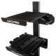 Стелаж модульний для інвентаря кросфіт STORAGE RACK LiveUp LP8875 розмір-55x60x180см чорний