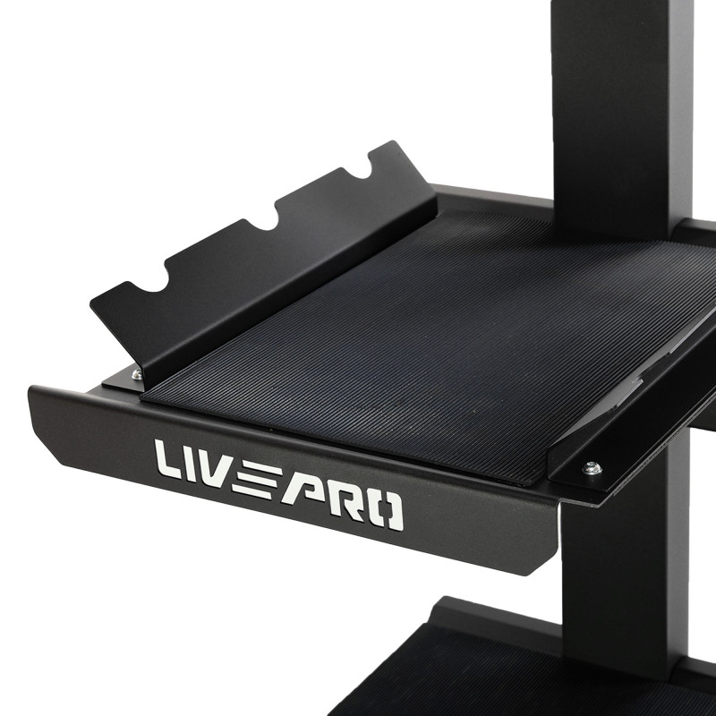 Стелаж модульний для інвентаря кросфіт STORAGE RACK LiveUp LP8875 розмір-55x60x180см чорний