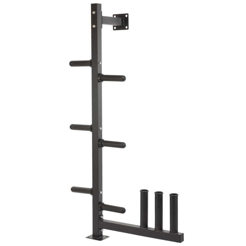 Стійка вертикальна для блинів дисків та грифів LiveUp LP8894 розмір-18,09х40,1х100см чорний