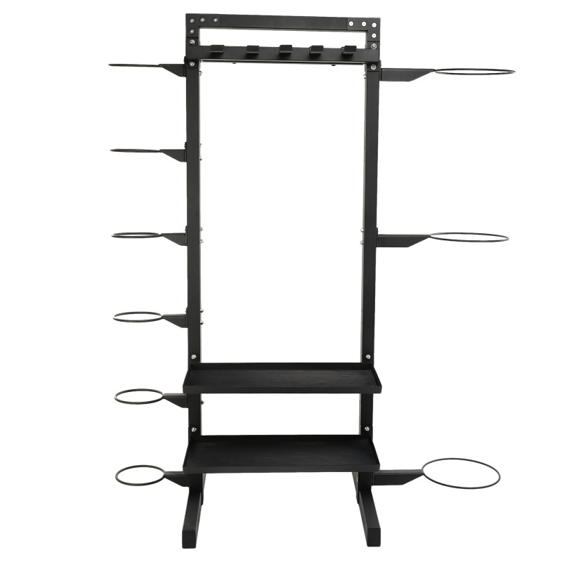 Стелаж модульний для інвентаря кросфіт STORAGE RACK LiveUp LP8897 розмір-156,5x76,6x197,4см чорний
