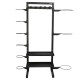 Стелаж модульний для інвентаря кросфіт STORAGE RACK LiveUp LP8897 розмір-156,5x76,6x197,4см чорний