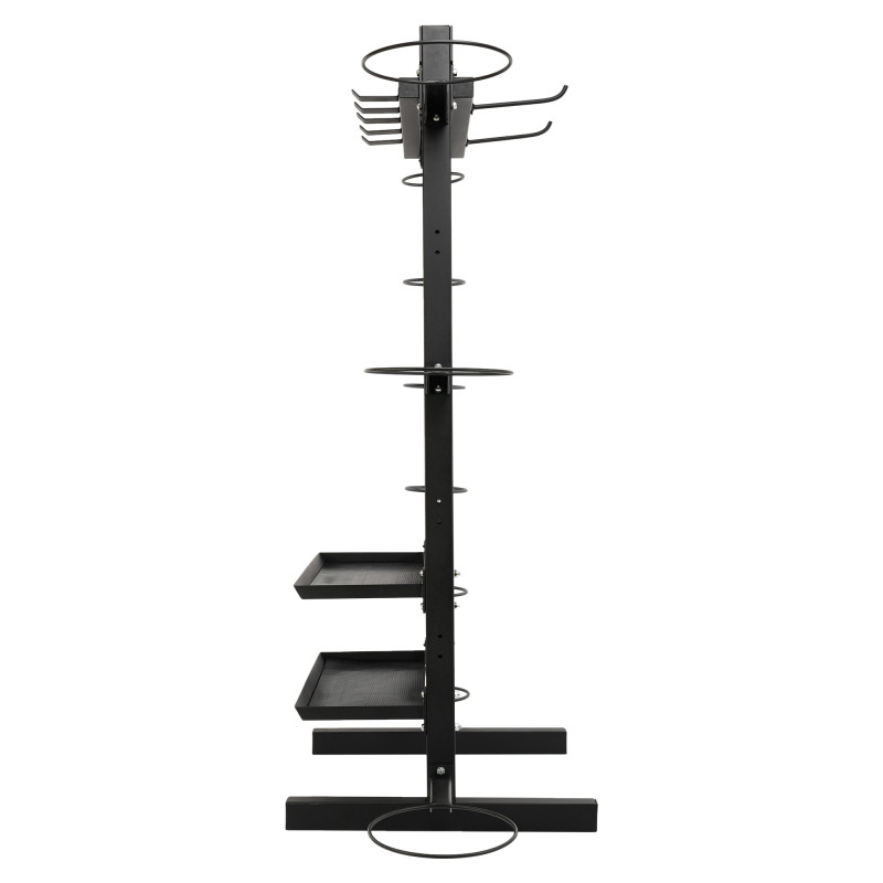 Стелаж модульний для інвентаря кросфіт STORAGE RACK LiveUp LP8897 розмір-156,5x76,6x197,4см чорний