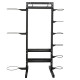 Стелаж модульний для інвентаря кросфіт STORAGE RACK LiveUp LP8897 розмір-156,5x76,6x197,4см чорний
