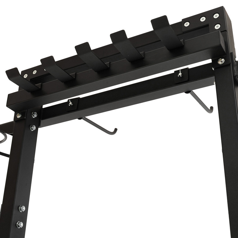 Стелаж модульний для інвентаря кросфіт STORAGE RACK LiveUp LP8897 розмір-156,5x76,6x197,4см чорний