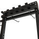 Стелаж модульний для інвентаря кросфіт STORAGE RACK LiveUp LP8897 розмір-156,5x76,6x197,4см чорний