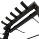 Стелаж модульний для інвентаря кросфіт STORAGE RACK LiveUp LP8897 розмір-156,5x76,6x197,4см чорний