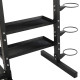 Стелаж модульний для інвентаря кросфіт STORAGE RACK LiveUp LP8897 розмір-156,5x76,6x197,4см чорний