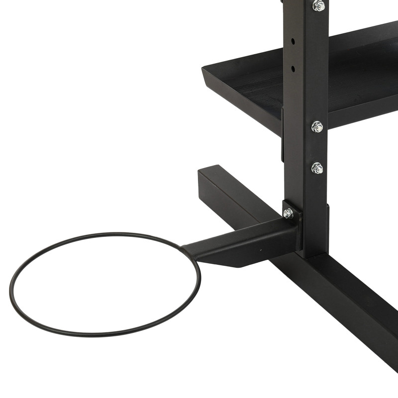 Стелаж модульний для інвентаря кросфіт STORAGE RACK LiveUp LP8897 розмір-156,5x76,6x197,4см чорний