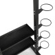 Стелаж модульний для інвентаря кросфіт STORAGE RACK LiveUp LP8897 розмір-156,5x76,6x197,4см чорний
