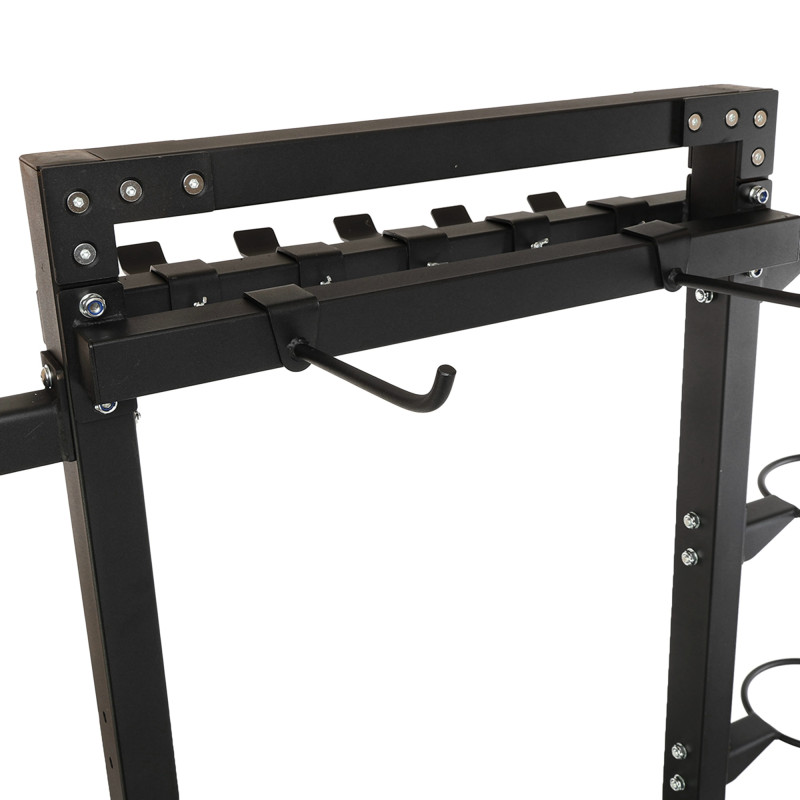 Стелаж модульний для інвентаря кросфіт STORAGE RACK LiveUp LP8897 розмір-156,5x76,6x197,4см чорний