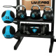 Стелаж модульний для інвентаря кросфіт STORAGE RACK LiveUp LP8897 розмір-156,5x76,6x197,4см чорний